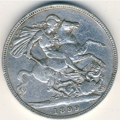 Великобритания 1 крона 1899 год