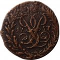 Полушка 1757 год Елизавета Петровна (1741 - 1762) - VF