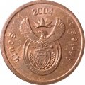 ЮАР 5 центов 2004 год - Райский журавль