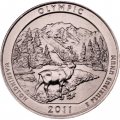 США 25 центов 2011 год - Национальный парк Олимпик (P)