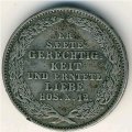 Саксония 1/6 талера 1854 год
