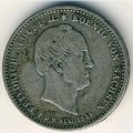 Саксония 1/6 талера 1854 год