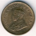 Британская Индия 1/2 пайса 1932 год - Король Георг V