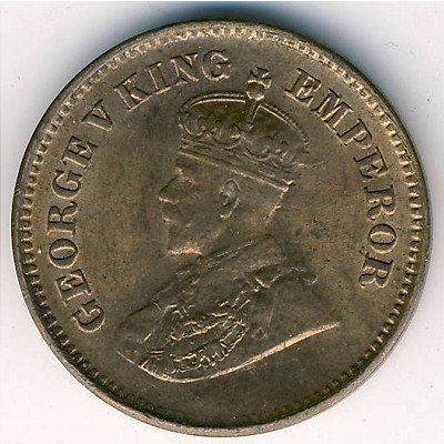 Британская Индия 1/2 пайса 1932 год - Король Георг V
