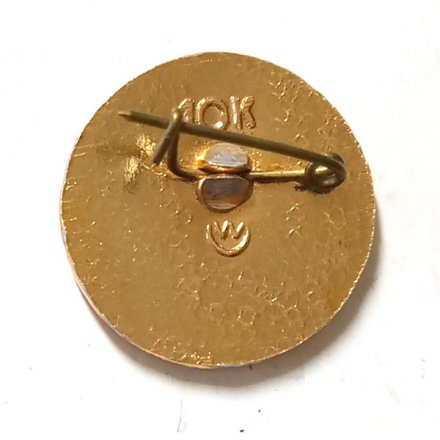 Значок В.И. Ленин, круглый