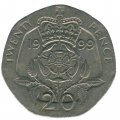 Великобритания 20 пенсов 1999 год