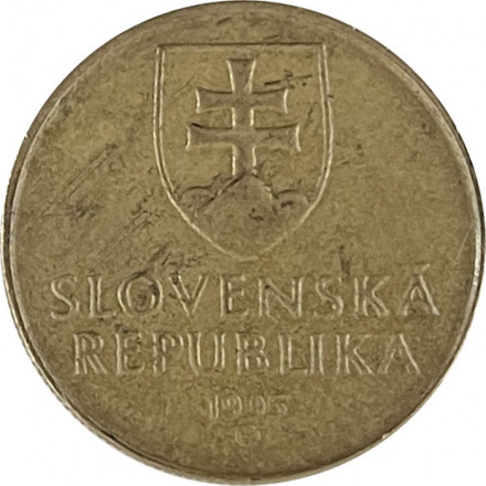 Словакия 1 крона 1995 год - Мадонна с младенцем