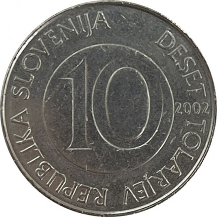 Словения 10 толаров 2002 год