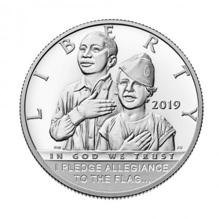 США 1/2 доллара 2019 год - 100-летие Американского легиона UNC