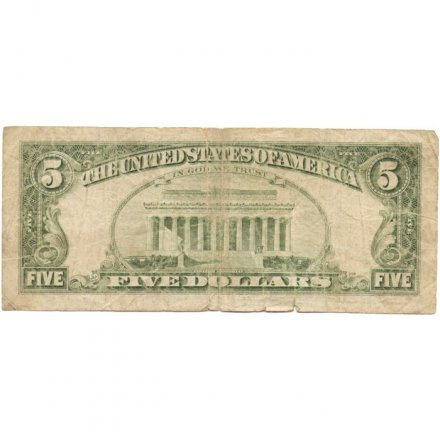 США 5 долларов 1985 год - E - G