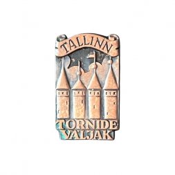 Значок Эстония. Таллин (Tallinn). Tornide valjak. Башенная площадь