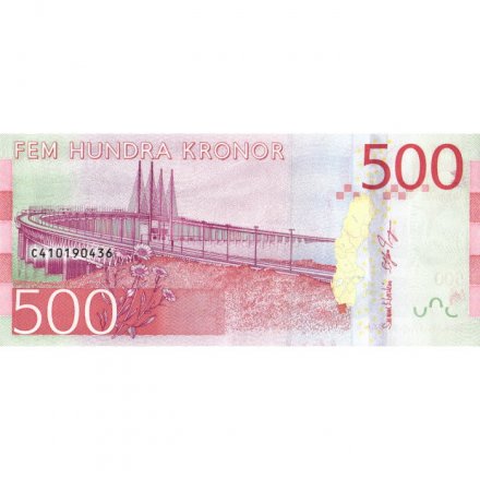 Швеция 500 крон 2015 год - Портрет Биргит Нильссон - UNC