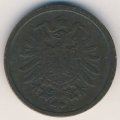 Германия 2 пфеннига 1876 год (D)