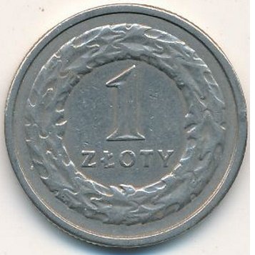 Польша 1 злотый 1994 год