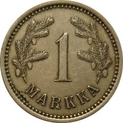 Финляндия 1 марка 1921 год - XF-