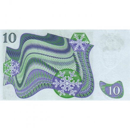 Швеция 10 крон 1983 год - Густав VI. Снежинки - UNC