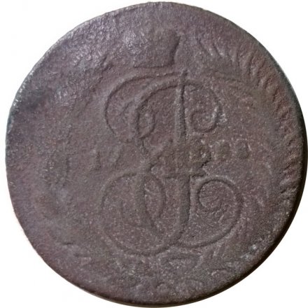 2 копейки 1788 год ММ (гурт сетчатый) Екатерина II (1762 - 1796) - VG