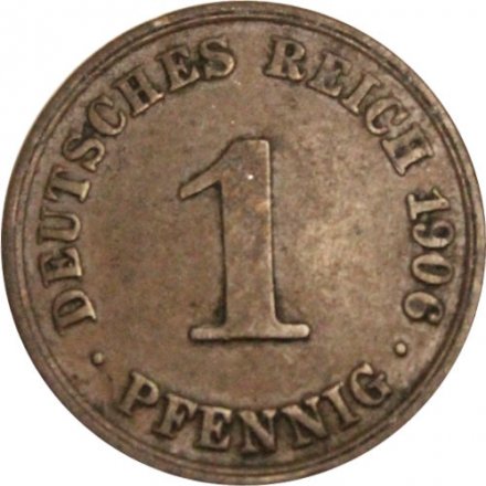Германия 1 пфенниг 1906 год (A)