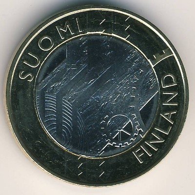 Финляндия 5 евро 2011 год - Уусимаа
