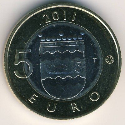 Финляндия 5 евро 2011 год - Уусимаа