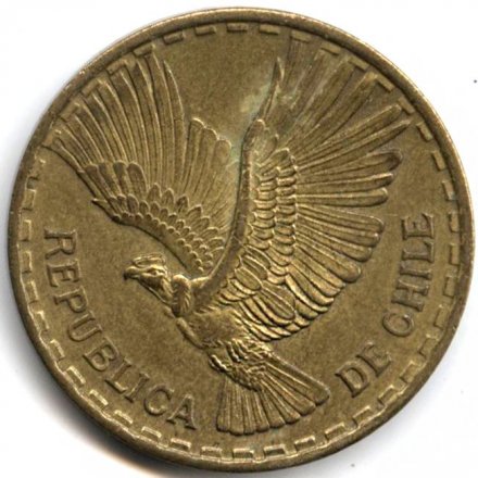 Чили 10 сентесимо 1961 год