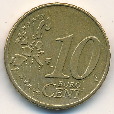 Греция 10 евроцентов 2005 год