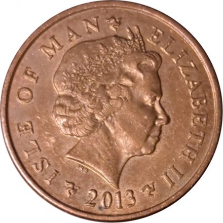 Остров Мэн 1 пенни 2013 год - Военный мемориал в Сантоне