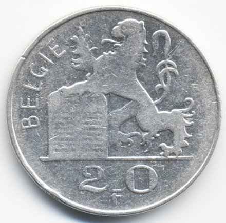 Бельгия 20 франков 1949 год BELGIE
