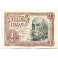 Испания 1 песета 1953 год - Альваро де Базан - XF-