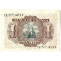 Испания 1 песета 1953 год - Альваро де Базан - XF-