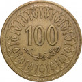 Тунис 100 миллимов 2011 год