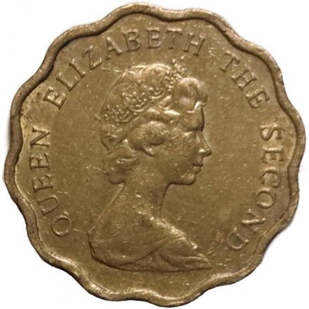 Гонконг 20 центов 1977 год