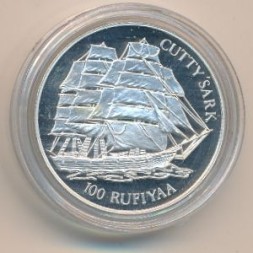 Мальдивы 100 руфий 1993 год