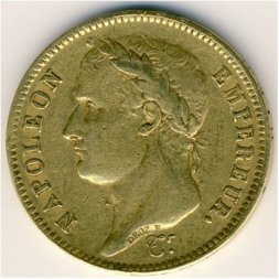 Франция 40 франков 1811 год