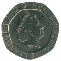 Великобритания 20 пенсов 2010 год
