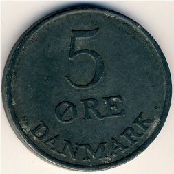 Дания 5 эре 1951 год