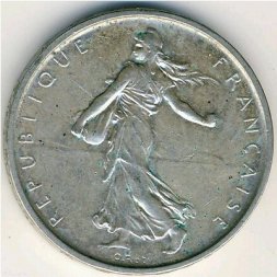 Франция 5 франков 1961 год