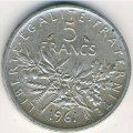 Франция 5 франков 1961 год
