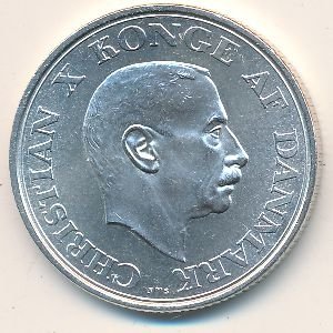 Дания 2 кроны 1937 год