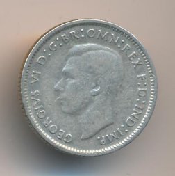 Австралия 6 пенсов 1939 год