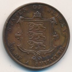 Джерси 1/26 шиллинга 1851 год