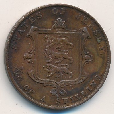 Джерси 1/26 шиллинга 1851 год