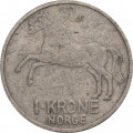 Норвегия 1 крона 1959 год - Улаф V