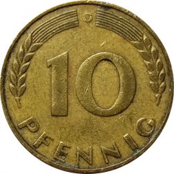 ФРГ 10 пфеннигов 1949 год (G)