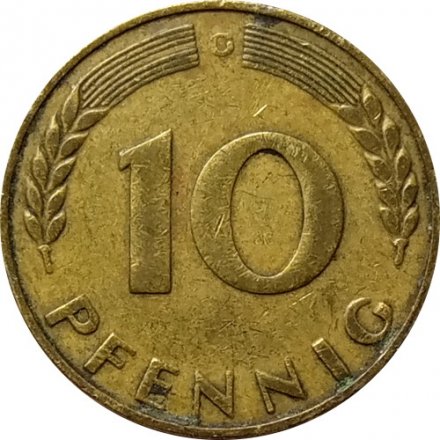 ФРГ 10 пфеннигов 1949 год (G)