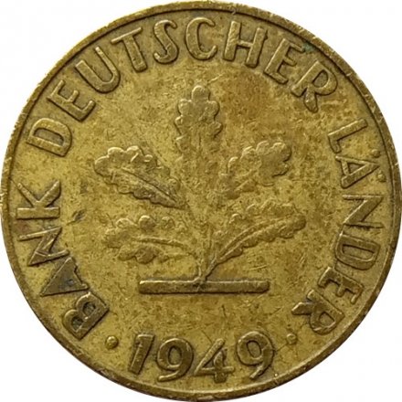 ФРГ 10 пфеннигов 1949 год (G)