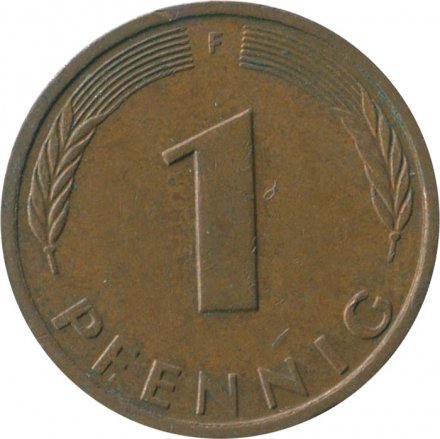 ФРГ 1 пфенниг 1984 год (F)
