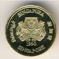 Сингапур 5 долларов 1990 год