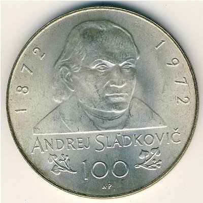 Чехословакия 100 крон 1972 год