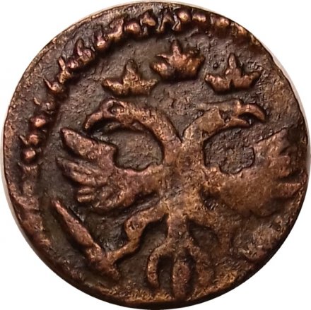 Полушка 1720 год Пётр I (ВРП) - XF
